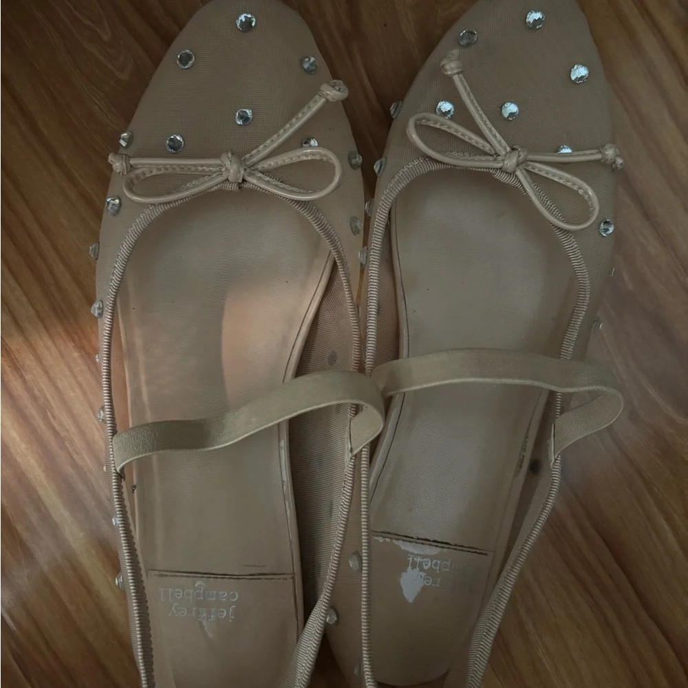 Jeffrey Campbell Women's Releve Embellished Mesh Mary Jane Flats - Picture 6 of 6